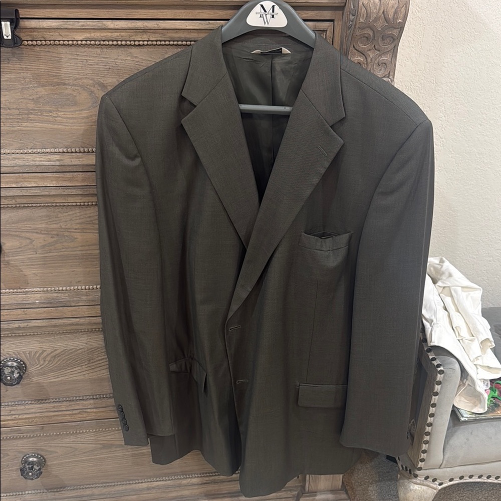 Men's Dark Olive  Suit Blazer 56L